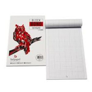 BLOCK BOND CARTA CUADROS X50 HJ