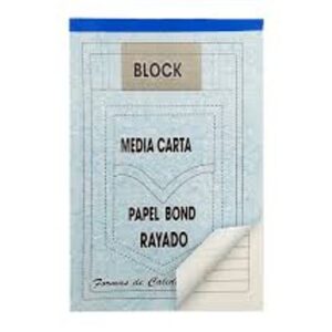 BLOCK BOND MEDIA CARTA RAYADO X80 HJ