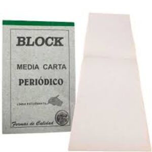 BLOCK PERIODICO MEDIA CARTA (IMPRENTA)